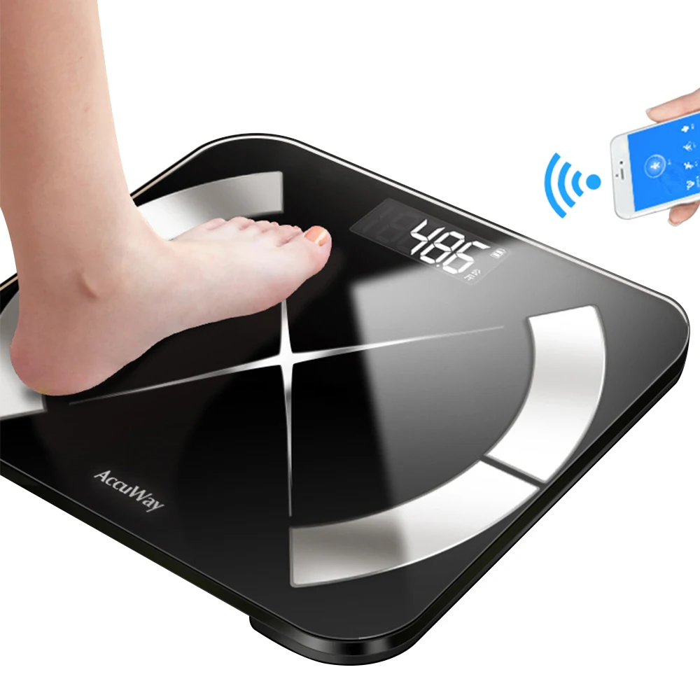 Умные весы с Bluetooth домашние электронные высокоточные для взрослого определения