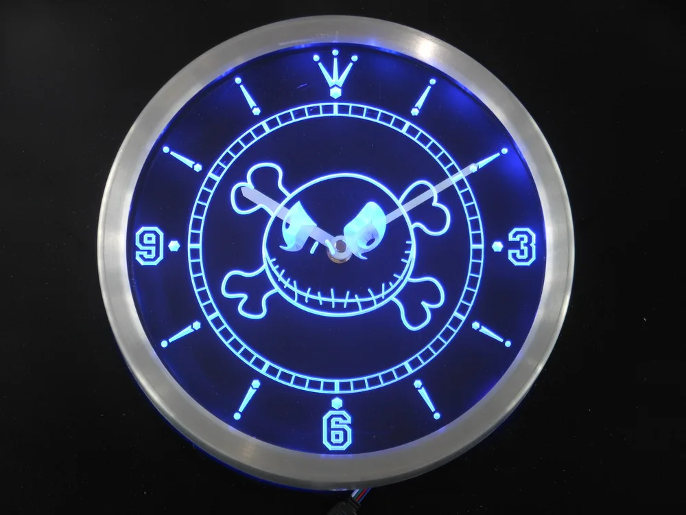 Nc0215 Nightmare Before Christmas Jack Neon Light Signs Led Wall Clock
