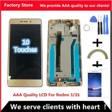 5.0 pouces AAA qualité LCD pour Xiaomi Redmi 3 Lcd remplacement de l'écran d'affichage pour Redmi 3 3S LCD Digiziter Aseembly