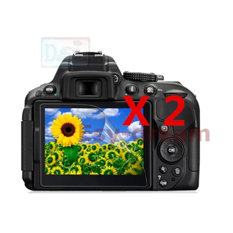 

2pcs High Quality LCD Display Screen Film Protector for Nikon D5300 D5500 D5600 PB432