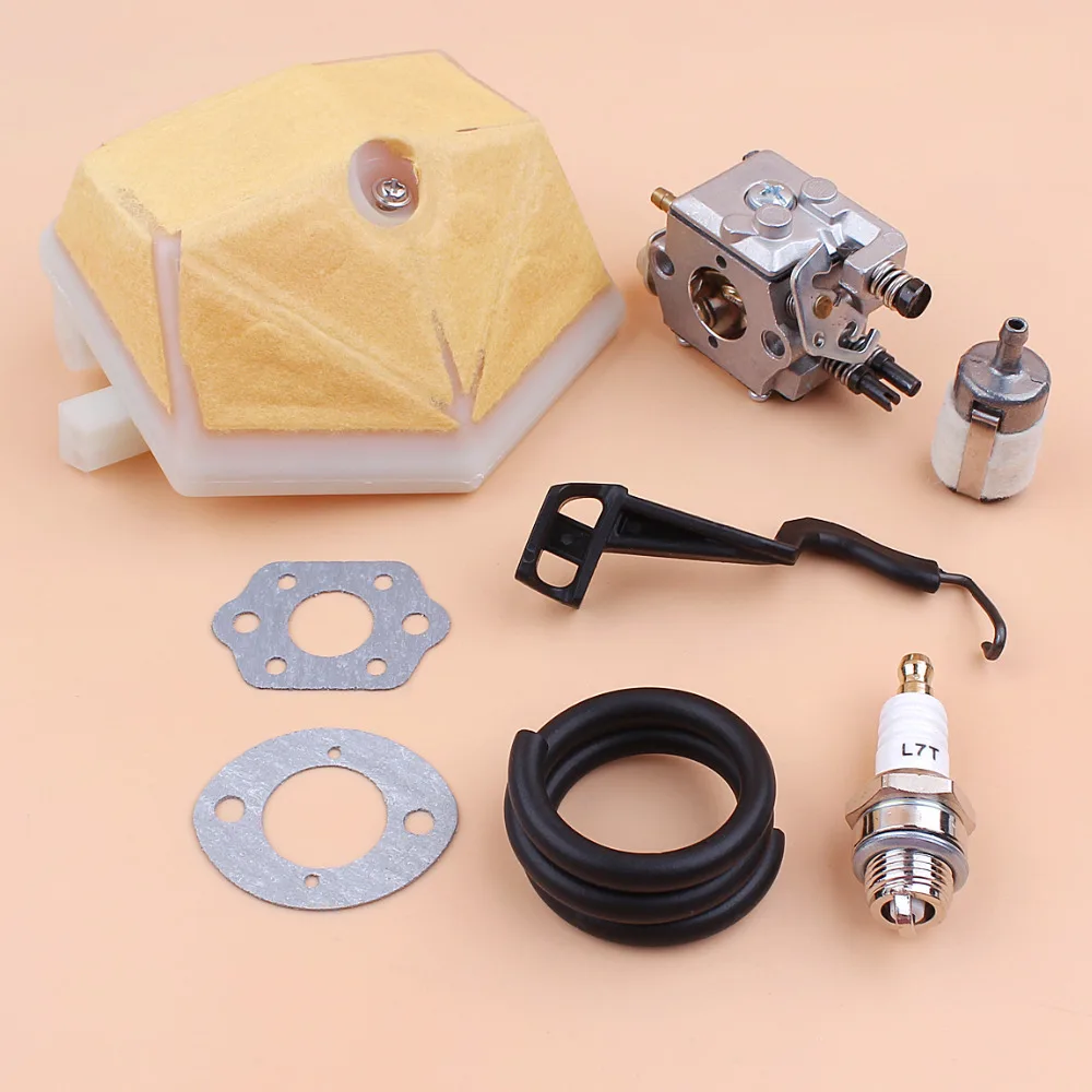 Carburetor Choke Rod Lever Air Filter Fuel Line Hose Filter Kit For HUSQVARNA 51 55 Rancher