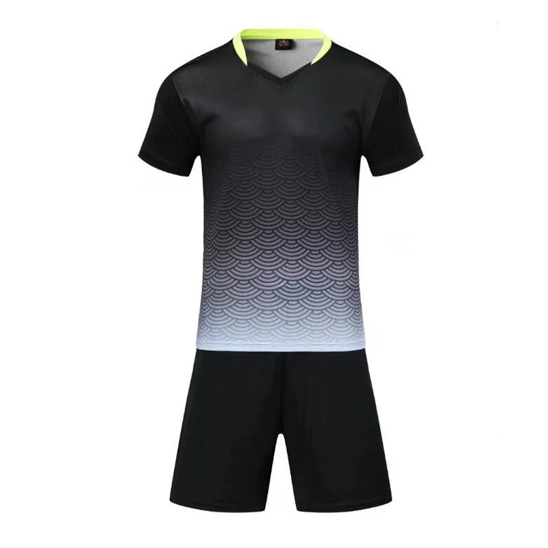 

2018 19 New Men's Soccer Jerseys Sets custom Adult Soccer Uniforms Shorts Sleeve Football clothes Suit Kits