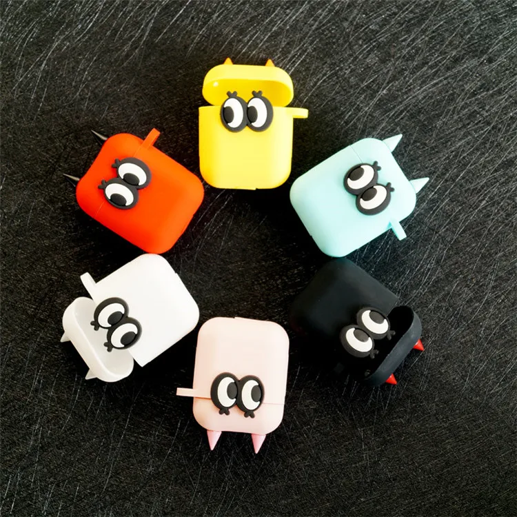 

Cute Big Eyes Earphone Case For AirPods Case Cute Silicone Bag for Apple Airpods Protective Cover Bluetooth Headphones Cases