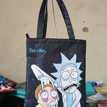 Настоящая женская сумка через плечо Рик и Морти, ручная сумка из парусины для покупок, простой дизайн, забавный рисунок, принт, эко Большая вместительная сумка-тоут n