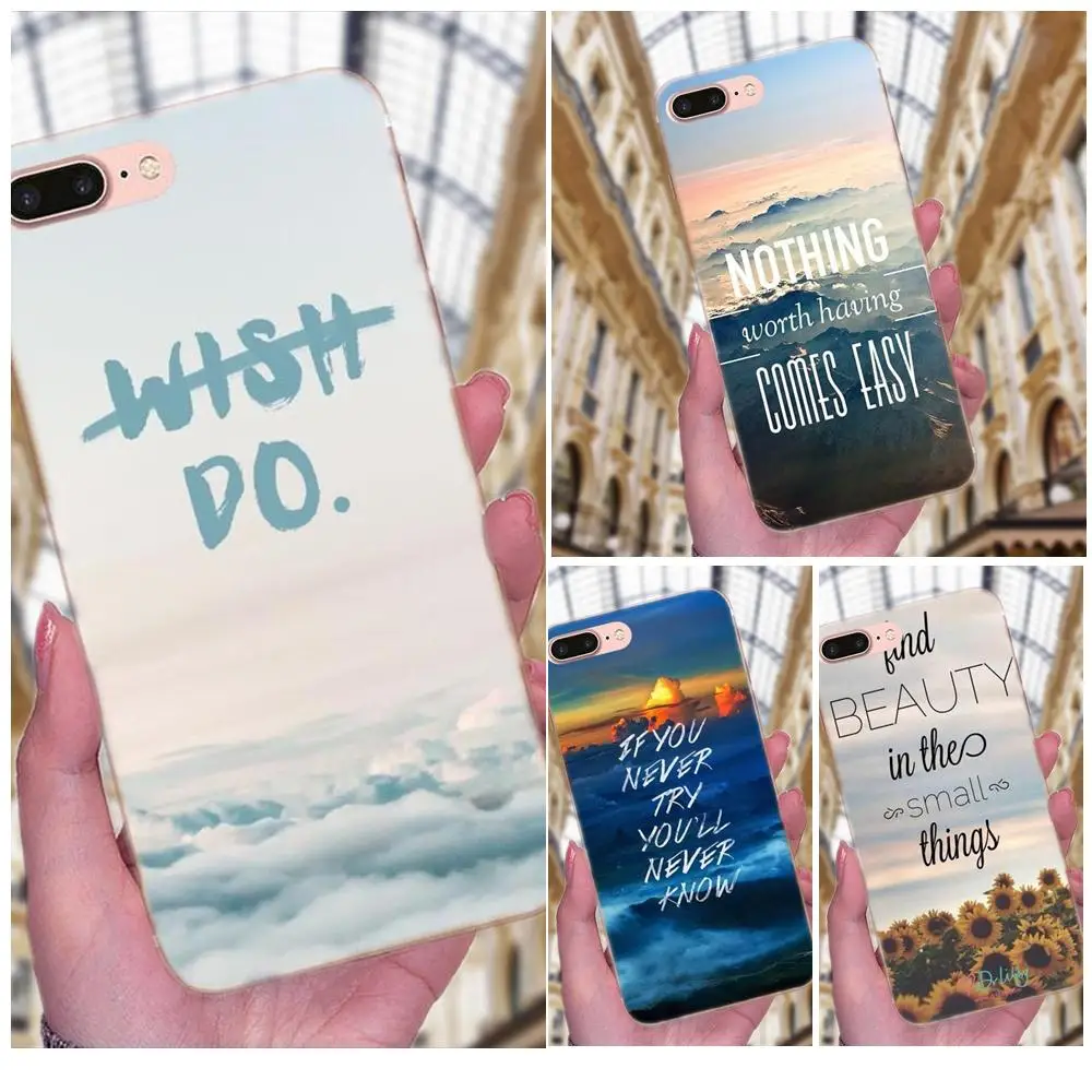 Тонкая кожа для Samsung Galaxy Note 5 8 9 S3 S4 S5 S6 S7 S8 S9 S10 mini Edge Plus Lite вдохновляющие