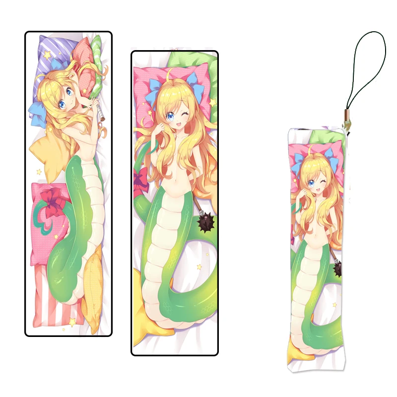 Kawaii Girl Dropkick My Devil аниме брелок Jashin Chan Mini Dakimakura ремень Подушка мобильный телефон