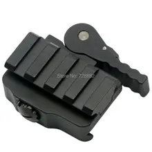 Быстрое расцепление QD адаптер крепления 4 слота Riser оптические прицелы Крепления подходят 20 мм Picatinny Weaver база для рейки Охотничьи аксессуары