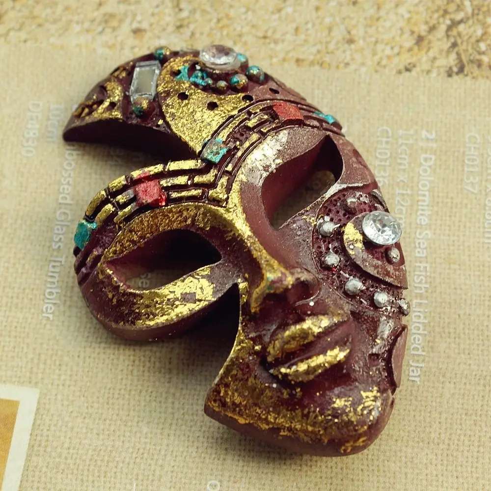 

Italy Annual Festival Carnival of Venice Tourist Travel Souvenir 3D Resin Mask Fridge Magnet Craft