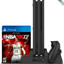 PS4/PS4 Slim/PS4 PRO вертикальная подставка с охлаждающим вентилятором кулер двойной контроллер зарядное устройство зарядная станция для SONY Playstation 4