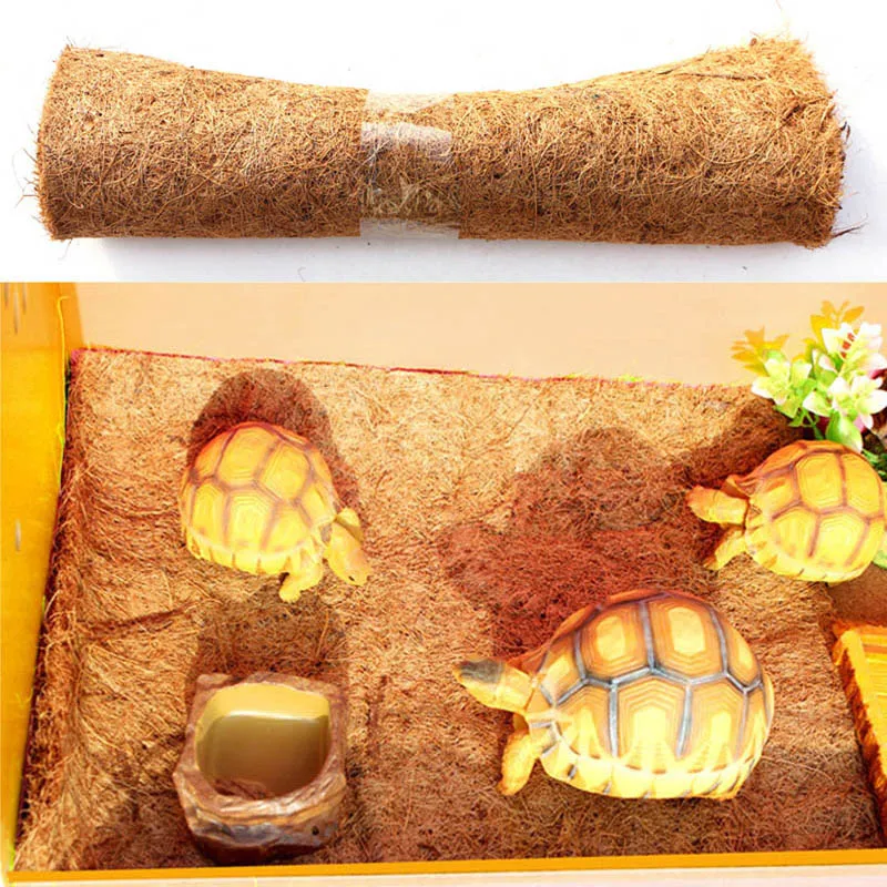 Коврик для кровати для животных рептилий, аквариумная черепаха, ящерица, рептилия, лазание, Кокосовая пальма, ковер SKD88