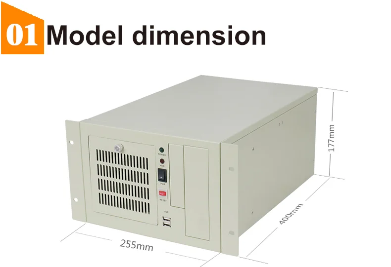 Стабильный wallmounted шасси IPC2407A промышленный компьютер случае поддержки 7 Слот промышленного ISA объединительную плату