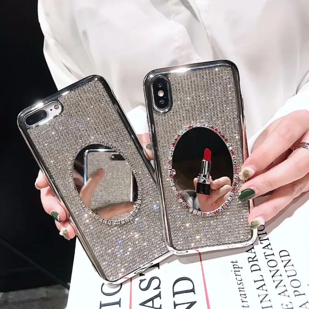 Web celebrity mirror Total package side soft TPU and ultrathin For iphone 6 plus 7 8 7P 8P X XS Max XR Phone Case |