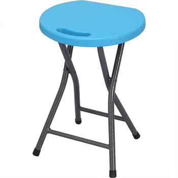 

B Plastic folding stool chair home dining chair adult high stool simple portable creative Mazar stool