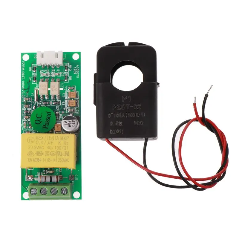 OOTDTY PZEM 004T AC 80 260 В 100A TTL порт Напряжение Ток мощность энергии электрический