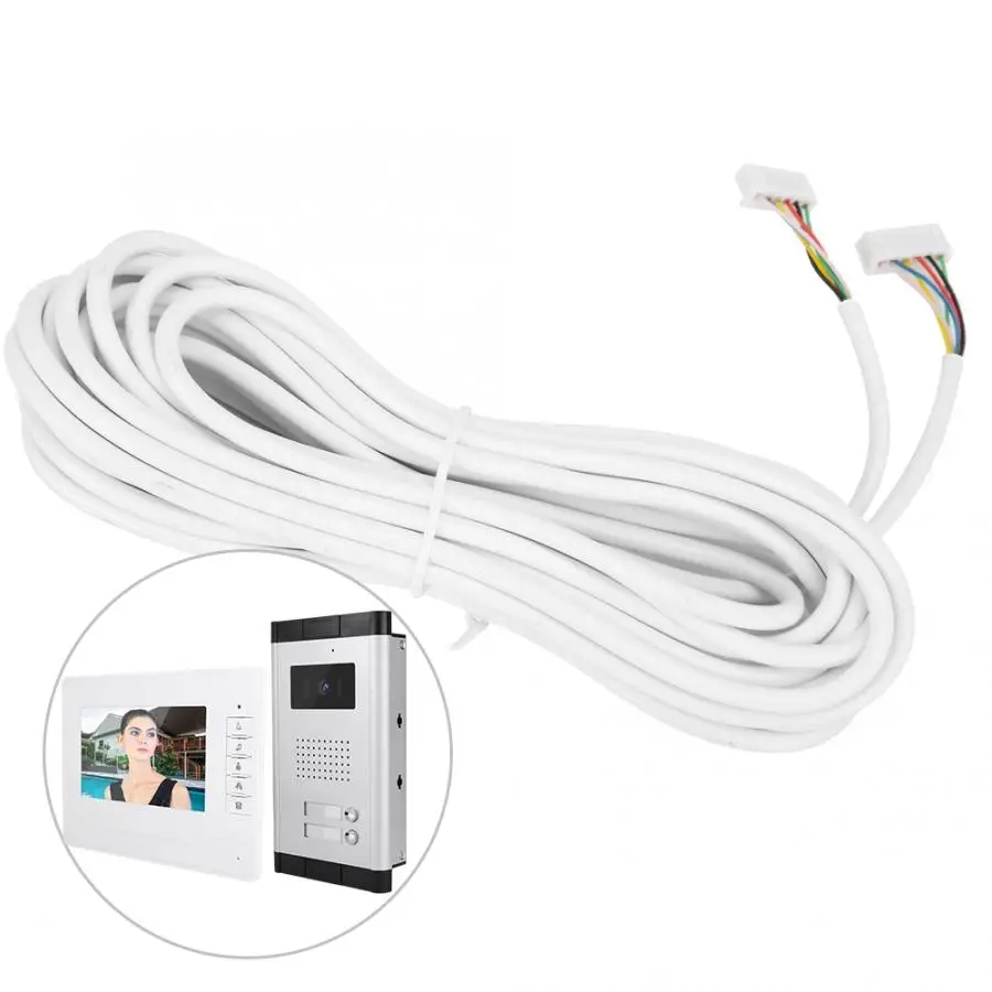 

6 Core 25m Round Flexible Copper Cable For Video Door Phone System