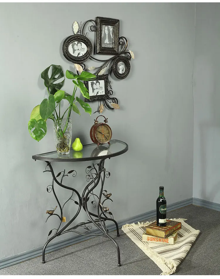 Металлический журнальный столик, диван для гостиной, кованые Угловые входные столы