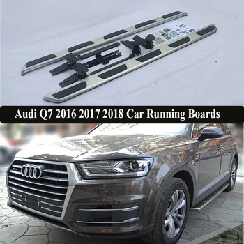 

JIOYNG For Audi Q7 2016 2017 2018 Car Running Boards Auto Side Step Bar Pedals Brand New Nerf Bars