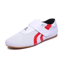 USHINE профессиональные кроссовки zapatillas бело-красные Kickboxing KungFu TaiChi тренировка таэквондо обувь для мужчин и детей взрослых