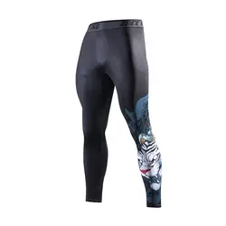 Zrce 3D Китайский Тигр Печать плотные брюки дышащие быстросохнущие высокая эластичность анти-пилинг мужские брюки спортивные штаны для бега
