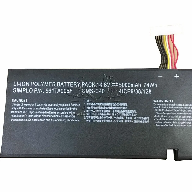 JIGU Оригинальный аккумулятор для ноутбука 4ICP9/38/128 GMS C40 961TA005F ForRAZER Blade Pro 2013 17 2015 RZ09