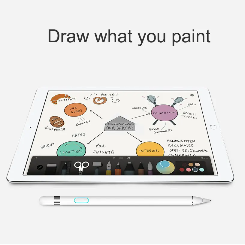 WIWU планшет Ручка для Apple Pencil перезаряжаемый стилус для iPad Pro совместимый с IOS/Android стилус для планшета samsung