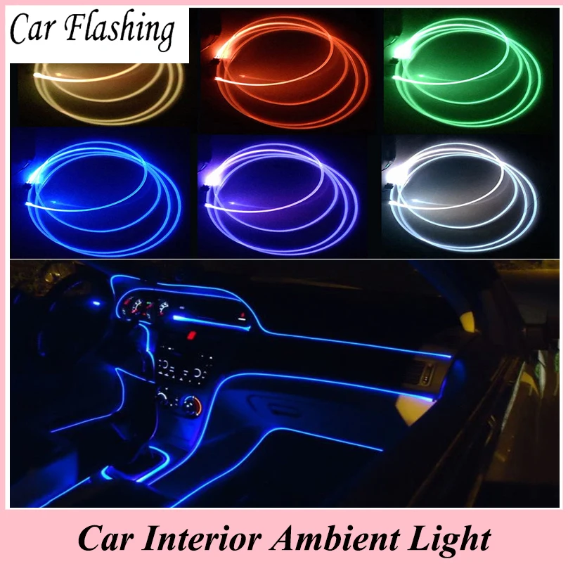 Car Flashing 4 meter Car Interior Ambient Light Panel illumination Car