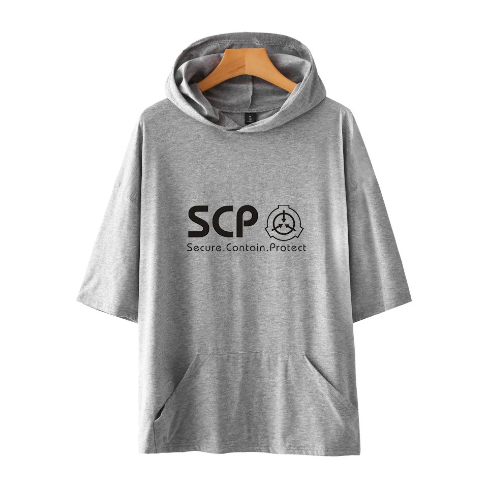2019 новые модели SCP основа с капюшоном футболка для мужчин и женщин стиль досуга 2019 горячая Распродажа короткий рукав модные футболки с