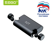 SAGO True In Ear Wireless Sport font b Earphones b font TWS X2T Mini earbuds bluetooth