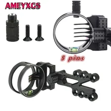 1Pc Archery Compound Bow Sight 5 Pin 0.019