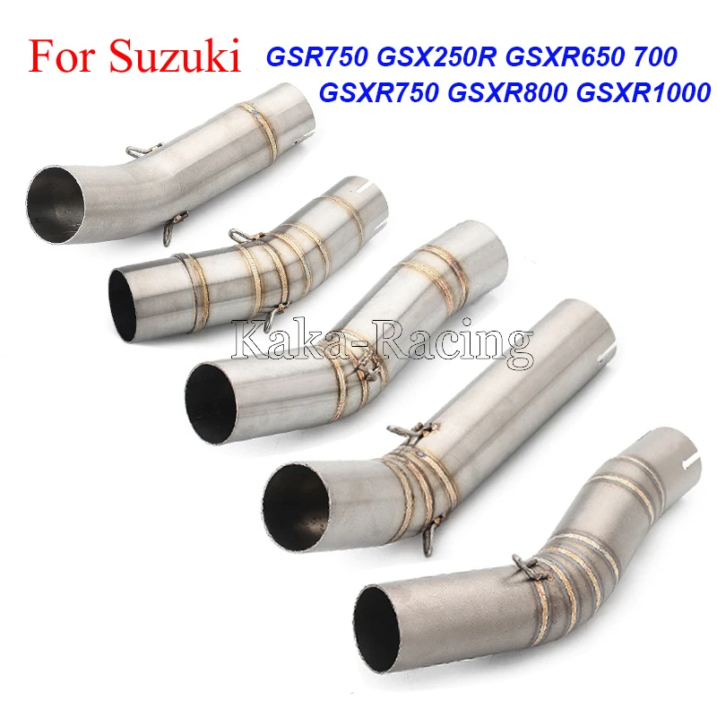 GSXR 250 650 700 750 1000 мотоцикл выхлопной среднего звена трубы для Suzuki GSXR1000 GSXR750 GSXR650 GSXR250