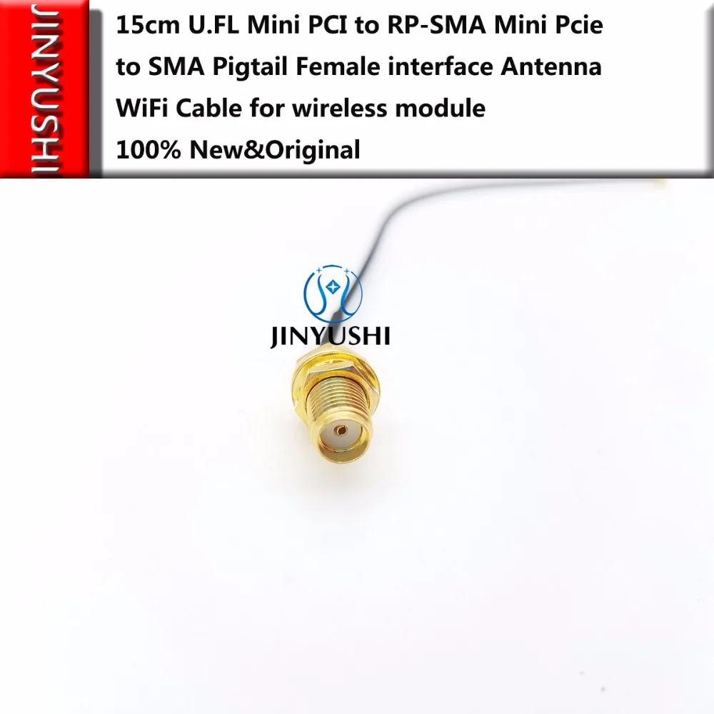 

2pcs 15cm U.FL to RP-SMA Pigtail Mini Pcie to SMA Female interface Antenna WiFi Cable for SIM7100E/ME909U-521/MC7455/MC7304/EC21