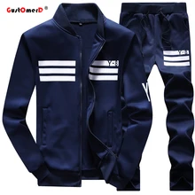 GustOmerD Sweatshirt + jogger Hosen 2016 Neue Trainingsanzüge Herren Mode Marke Slim Fit Sporting Suit Herren Pullover Und Sweatshirts