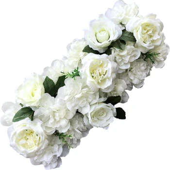 

Artificial fake Flowers Wedding arch door Rose Flower for Wedding backdrops road lead Square Pavilion Corners Decorative Flores