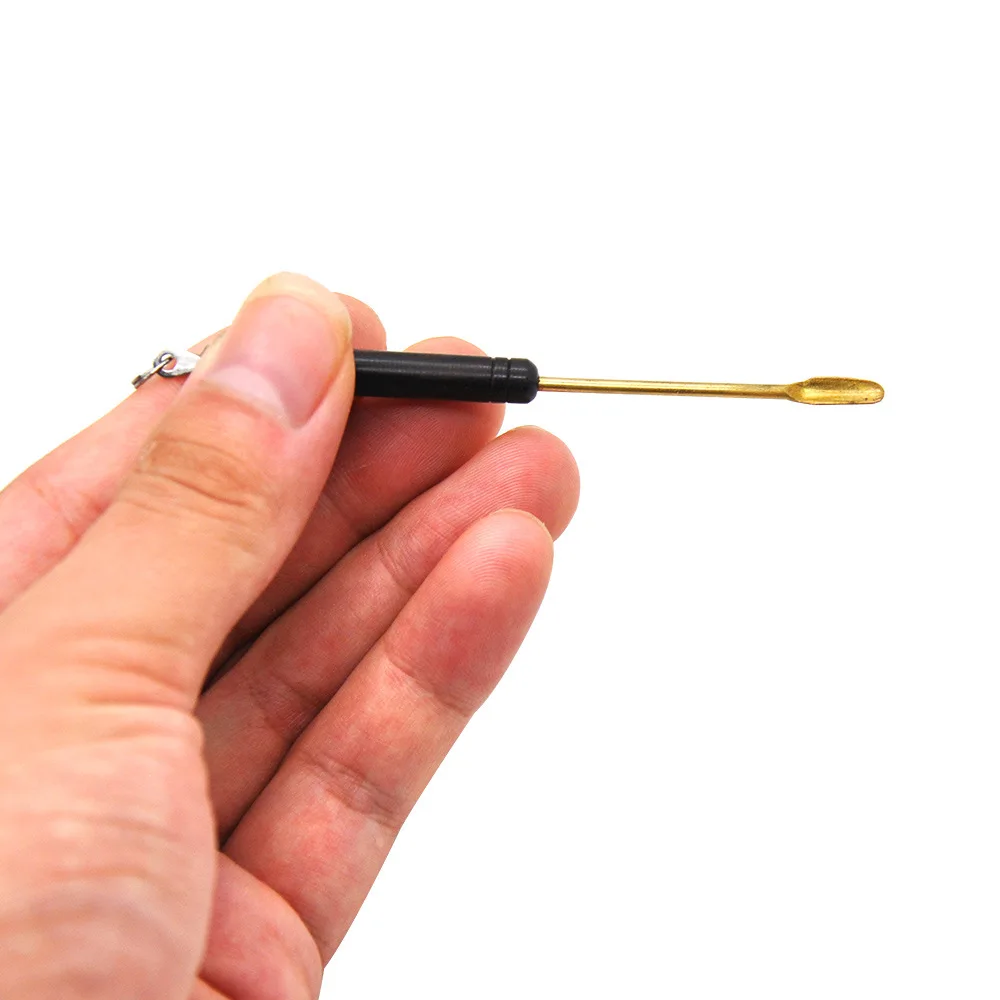 

COSY MOMENT 95mm Tobacco Shovel Mini Metal Spoon Medicine Bottle Use Sniffer Snorter Snuff Powder Tobacco Pipe Shovel YJ525