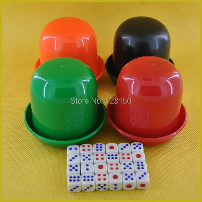 DC 015A Plastic Dice Cup Set in Four Colorsin Dice from Sports