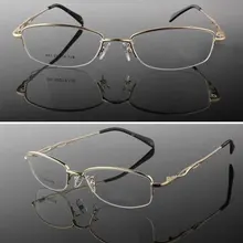 Толстые золотые металлические женские очки по рецепту очки Оптические оправа