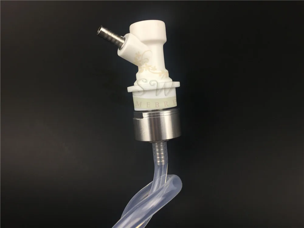Carbonation Cap Carbonator- gas & Ball Lock Disconnect -14Barb With 1 feet silicone tube Homebrew Beer Kegging (11)