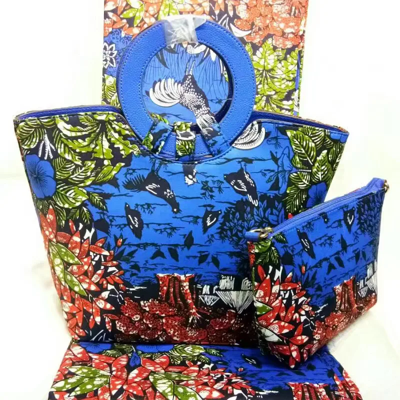 New Fashion Women font b Handbag b font With African Wax Cotton Fabric For Dress Nigeria