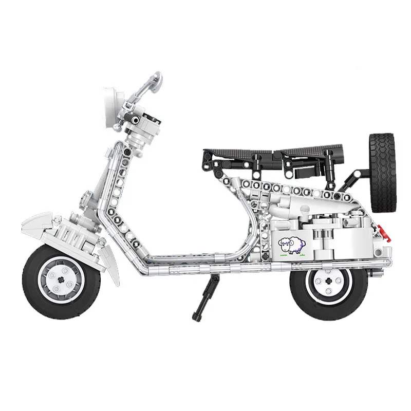 Цена Winner Technic Moto мотоцикл Diy Новинка 594 шт. vespaed педаль мотоцикл строительные блоки кирпичи развивающие игрушки для детей Подарки