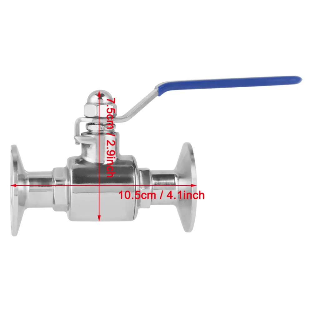 1 шт AC DN20(3/") DN40(1-1/2") дополнительно нержавеющая сталь класса sus304 трубчатый клапан для домашнее Сваренное пиво Инструмент Горячая