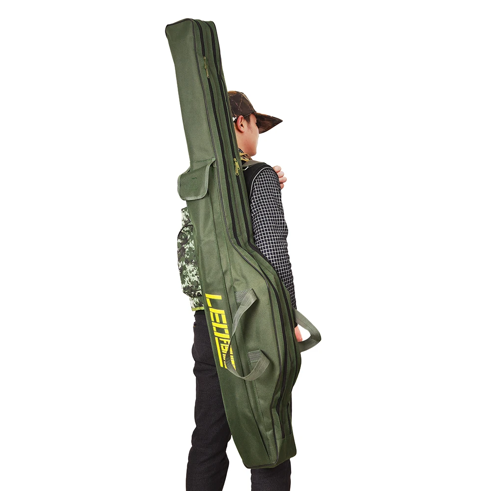 LEO складные сумки для удочек, сумки для рыбалки, 420D чехол на молнии, сумка для хранения рыболовных принадлежностей, чехол, держатель, снасти, рыболовные снасти, 100 см/150 см