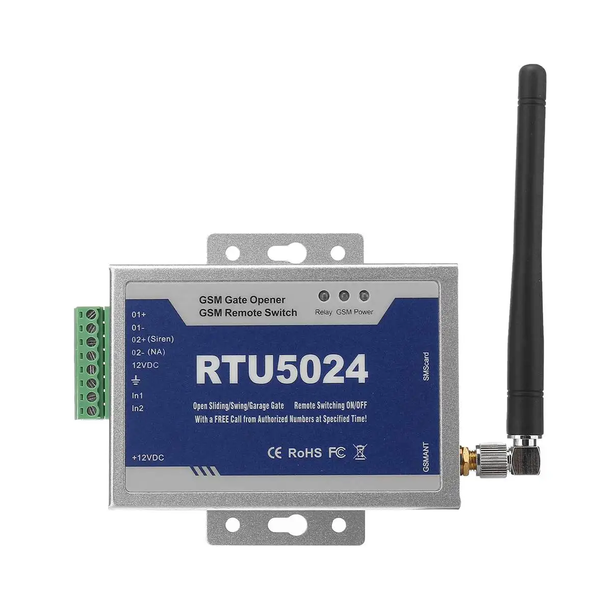 Miglior RTU5024 del Cancello di GSM Apri Kit di Aggiornamento Relè Interruttore A Distanza di Controllo di Accesso Senza Fili del Portello Opener Da Trasporto di Chiamata 900 1800 mhz Supporto App