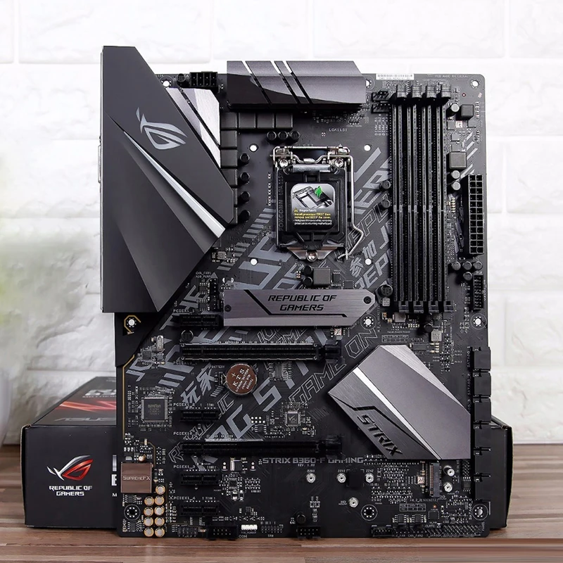 Материнская плата Asus ROG STRIX B360-F для настольных ПК с чипсетом Intel B360 Socket LGA 1151