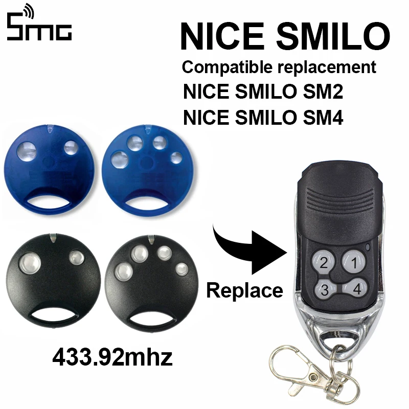 

SM2 SM4 black blue remote controls Transmitter replacement for sliding gates door opener command garage rolling code key fob