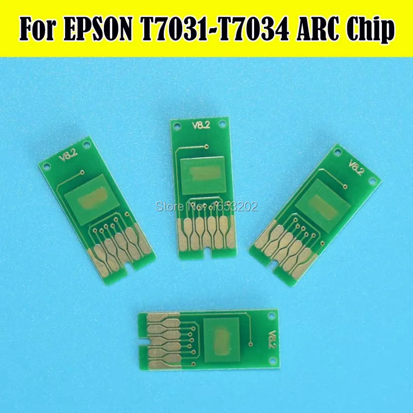 2 комплекта чипов автосброса для Epson T7031 T7034 T7031|cartridge chip|arc chipauto reset chip |
