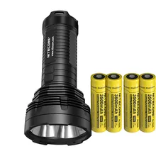 LED Flashlight NITECORE TM16 TM16W CREE XM-L2 U2 LEDs max. 4000lm beam distance 700M Torch + 4pcs * 18650 3500mAh batteries