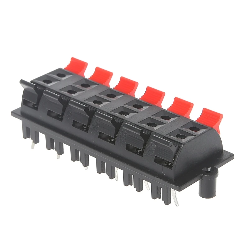 Block Plate Stereo Speaker Terminal 12 Way 2 Row Push Release Connector Strip