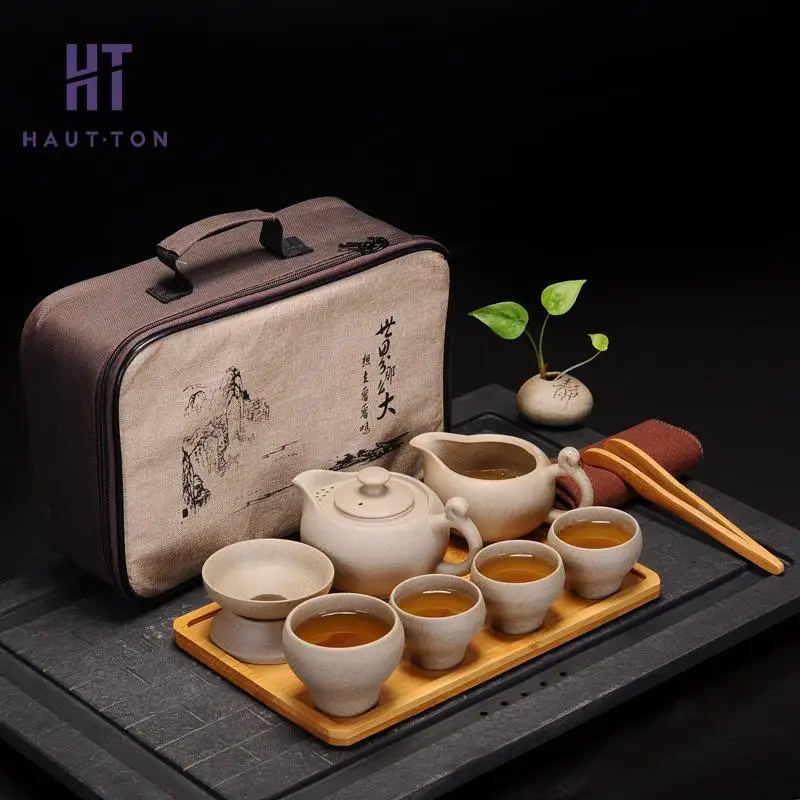 Outdoor Tea Strainer Tea Set with Tea Teaware Travel Drinking Tool