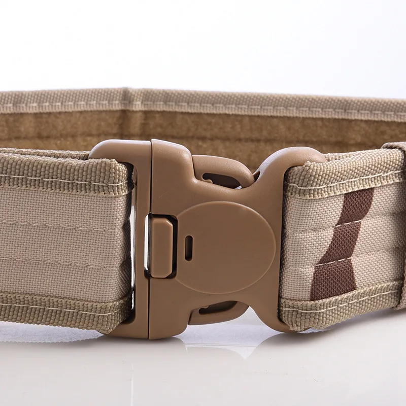 Men's Tactical Belt Military Army Airsoft Canvas Waist Belt SWAT