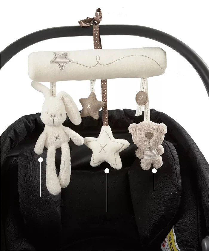

Baby Stroller Accessories Crib Musical Mobile Cot Bell Music Box with Holder Arm Baby Bed Hanging Rattle Toys Newborn Gift